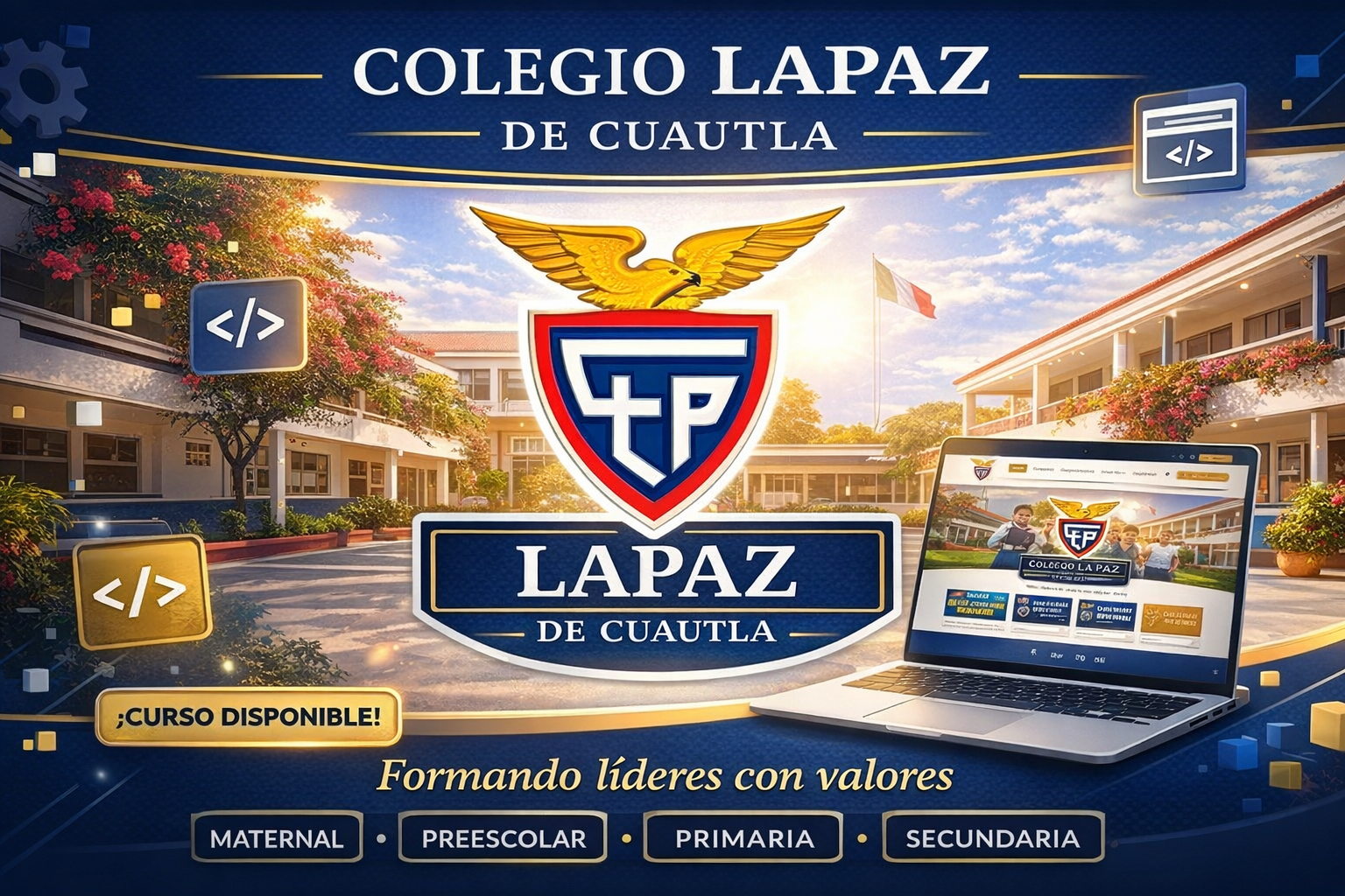 Curso "Página Web de Colegio La Paz de Cuautla"